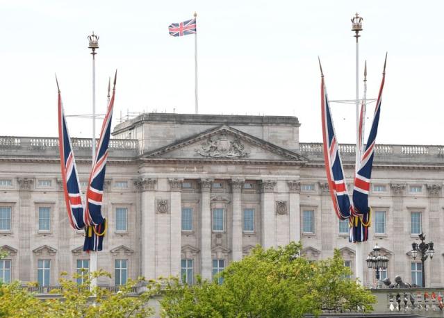 Preparations for Queen Elizabeth's Platinum Jubilee, in London