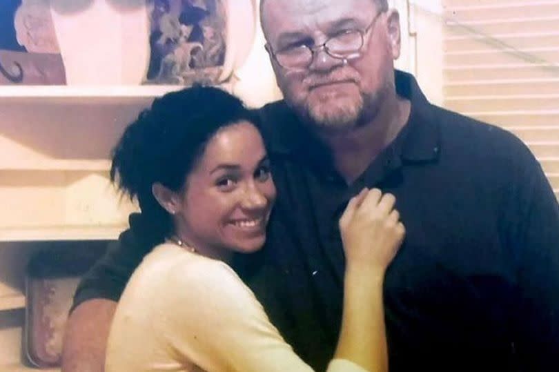 Meghan Markle with her dad Thomas Markle