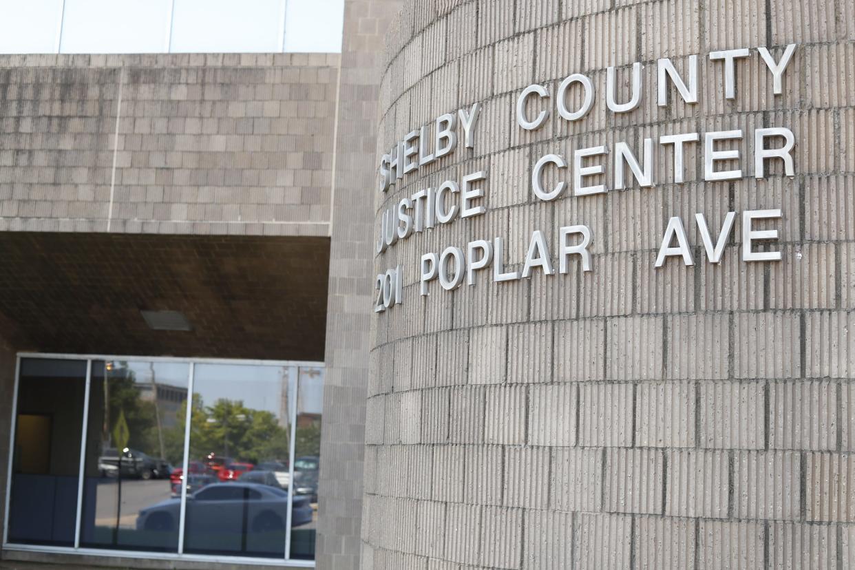 Shelby Count Justice Center can be seen here at 201 Poplar Avenue on August 14, 2023 in Memphis, Tenn.