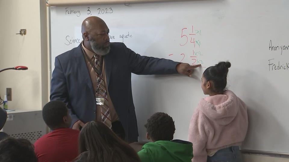 Michael Hayes teaches fifth grade at Hidden Valley Middle School. He is asking for volunteers for a mentoring program.