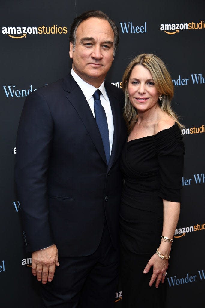 Jim Belushi and Jennifer Sloan attend the "Wonder Wheel" screening at Museum of Modern Art on November 14, 2017 in New York City.