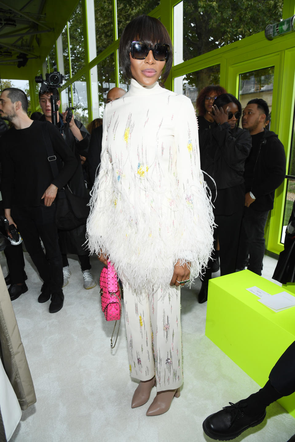 Naomi Campbell at the Valentino September 2019 show at PFW