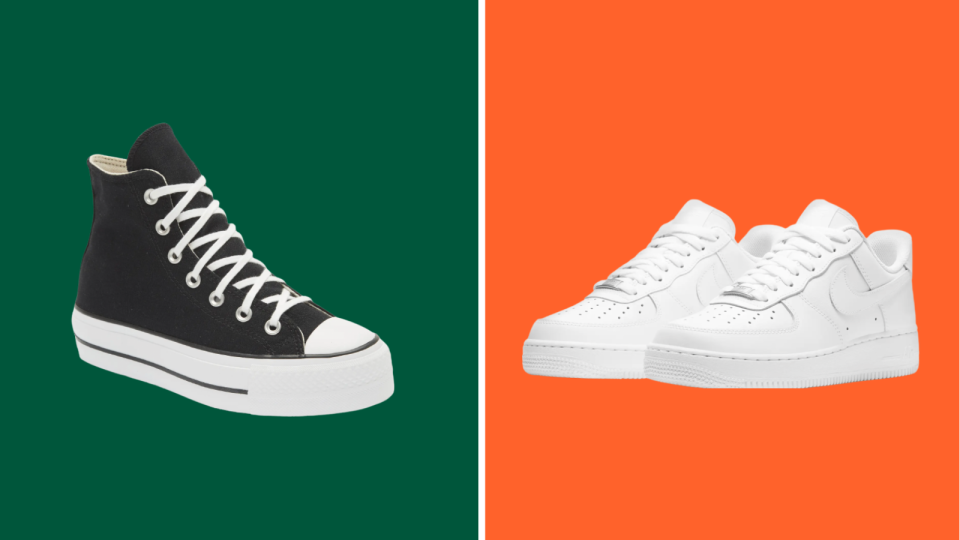 Best gifts for teens: Nike Air Force 1 and Chuck Taylor All Star High Top Platform Sneaker