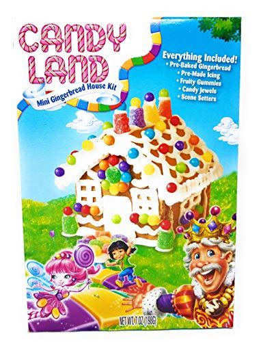 3) Candy Land Mini Gingerbread House Kit