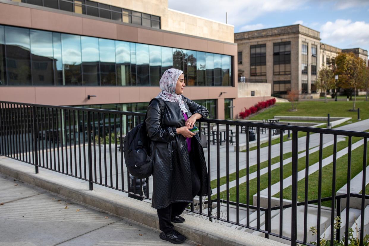 Sara Shannan, 27, a student at University of Detroit Mercy studying computer science, on Friday, Oct. 27, 2023.