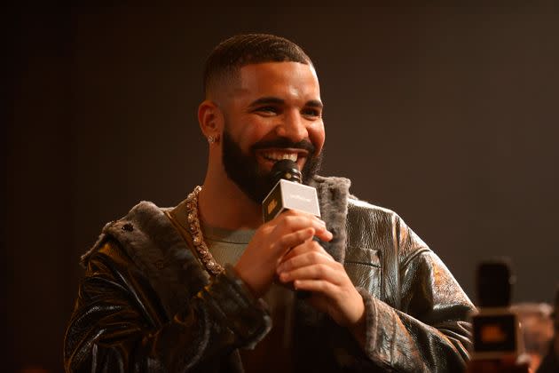 Drake hilariously begged his father on Instagram to explain why the tattoo was so ugly. (Photo: Amy Sussman via Getty Images)