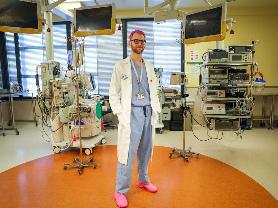 Dr. Blair Peters is a gender-affirming surgeon at OHSU School of Medicine in Oregon.