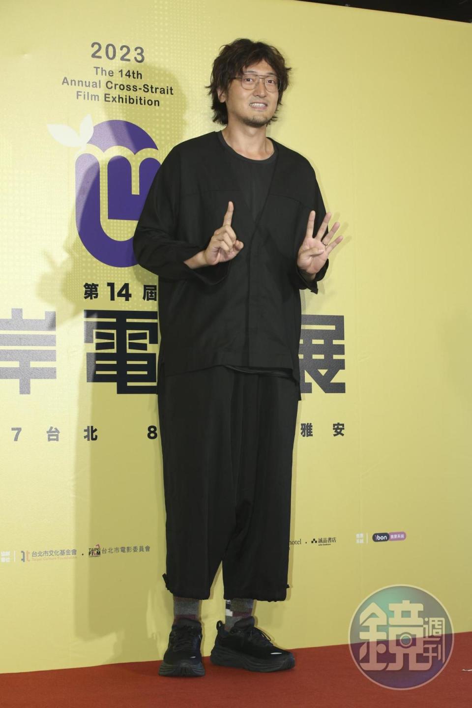曾獲百花獎男配角的王傳君代表《無名》出席兩岸電影展開幕。