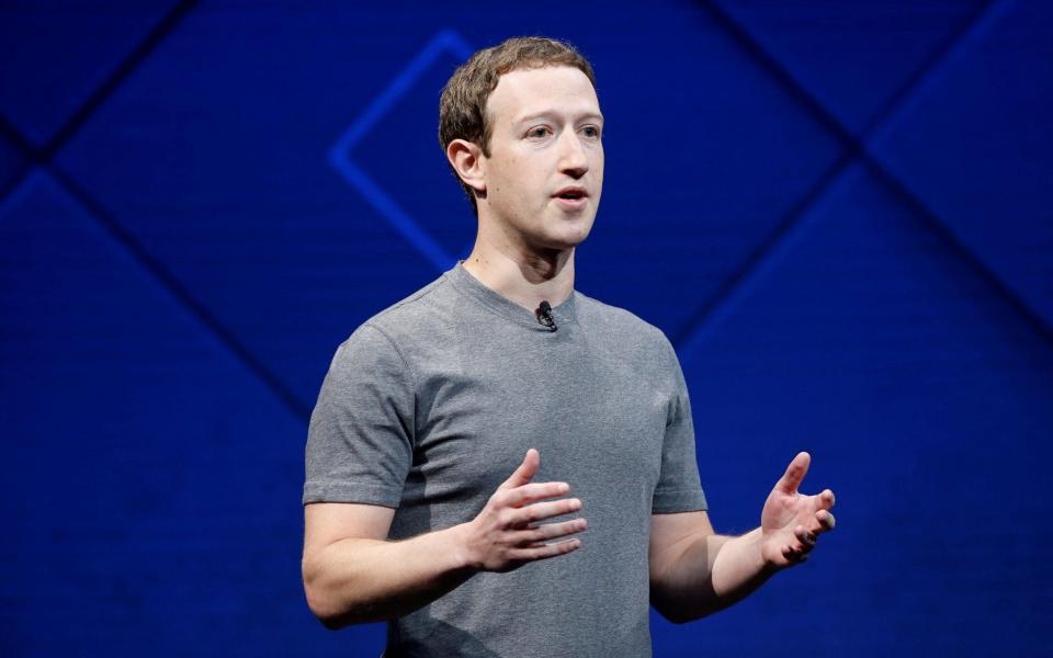 Mark Zuckerberg saw his fortune fall $3.3 billion (£2.4 billion) on Friday - REUTERS