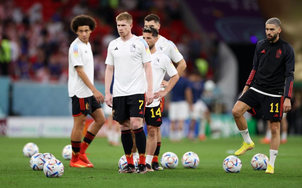 Kevin De Bruyne of Belgium warms up prior to the FIFA World Cup - Michael Steele/Getty Images