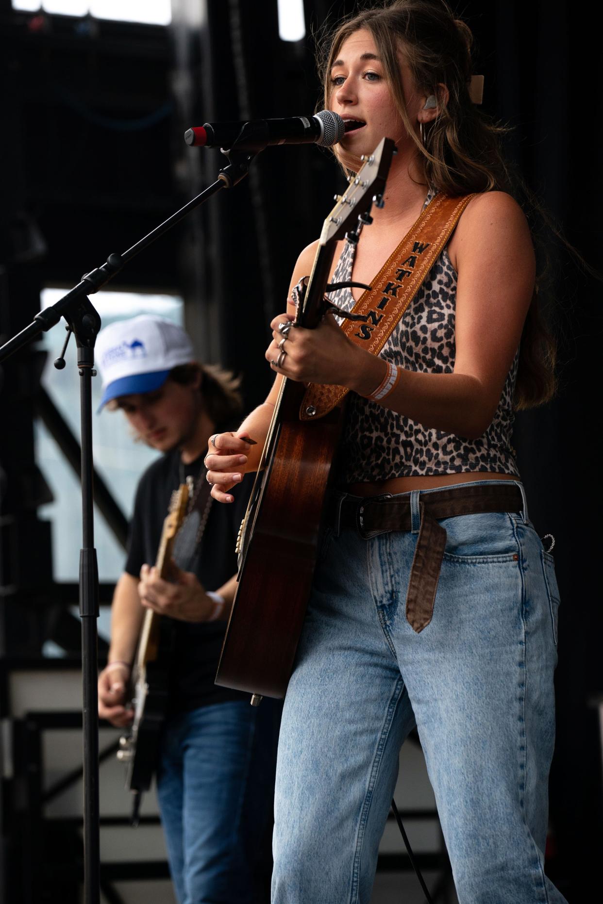 Lauren Watkins performs on the Reverb Stage on the fourth day of CMA Fest in Nashville, Tenn., Sunday, June 11, 2023.