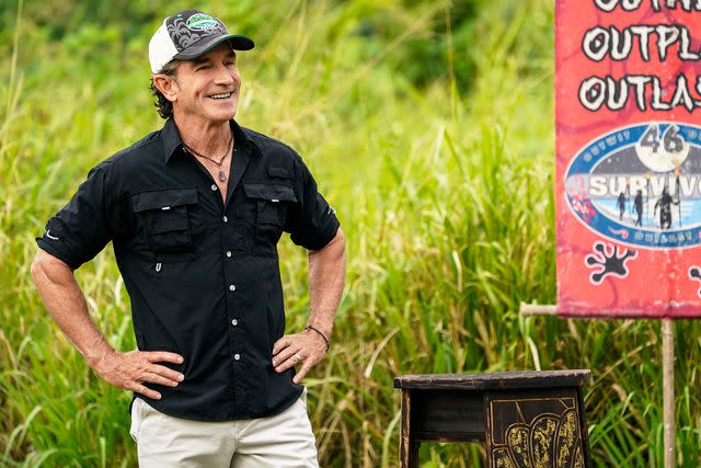 <p>Robert Voets/CBS</p> Jeff Probst on 'Survivor 46'