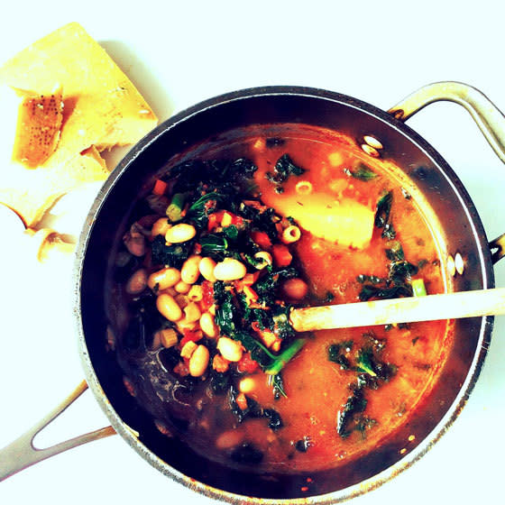 October Bean and Kale Soup