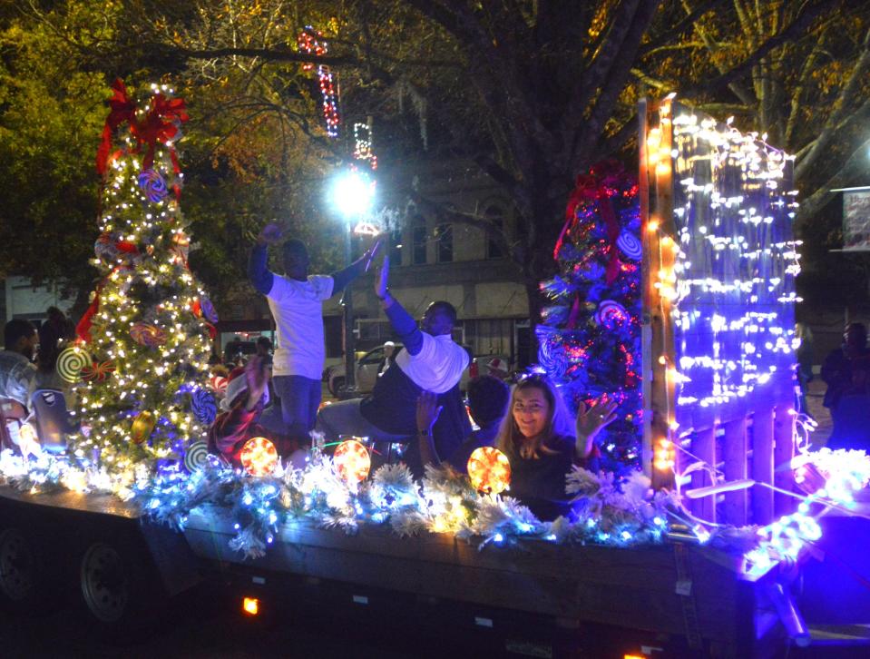 Scenes from the 2023 Louisville Christmas parade.