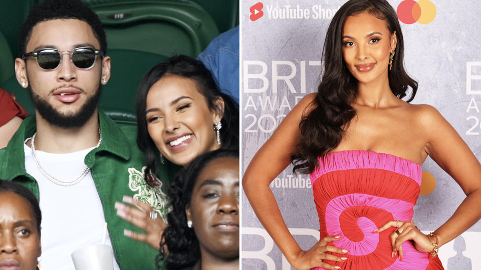 Ben Simmons, pictured here with Maya Jama at Wimbledon.