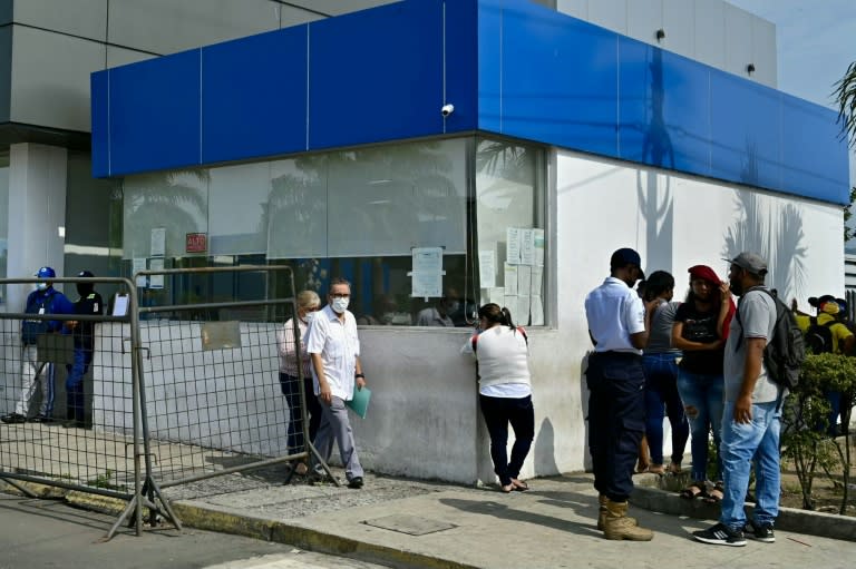 La entrada de la morgue de Guayaquil, en Ecuador, el 13 de junio de 2024 (Marcos Pin)