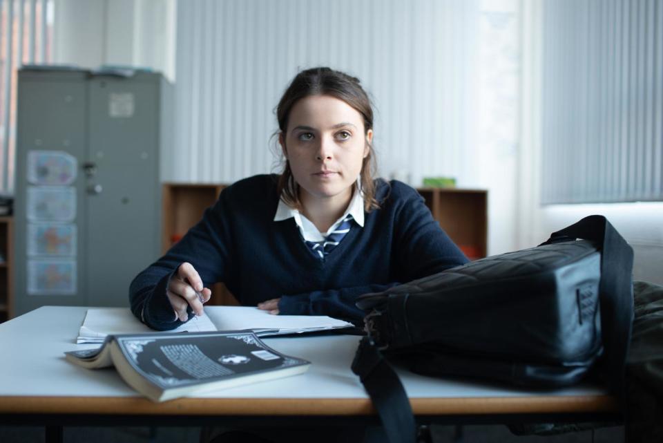 Gabrielle Creevy in a scene from Hulu series "In My Skin."