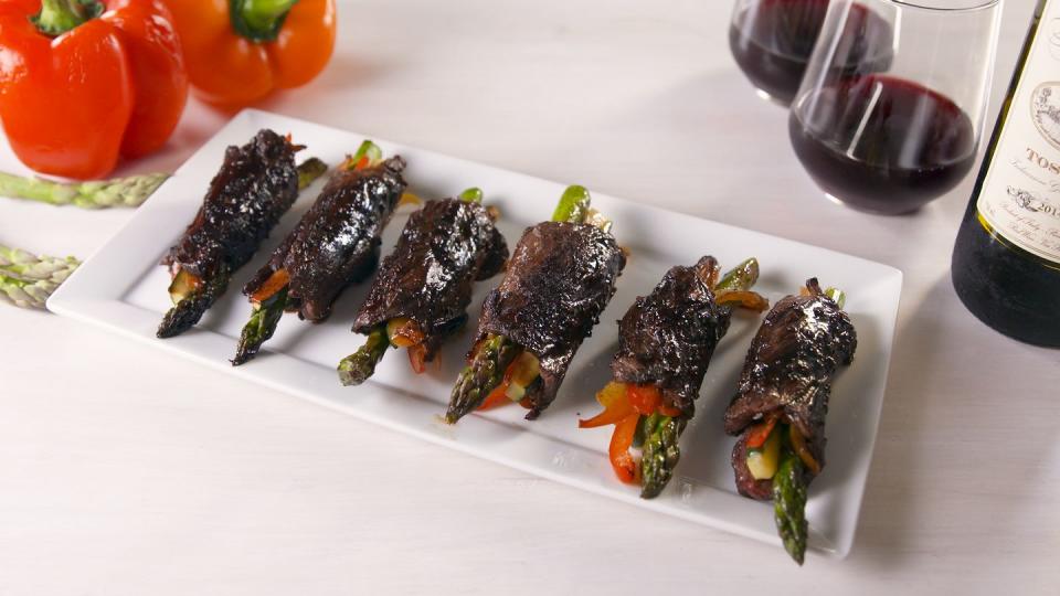 Balsamic Steak Roll-Ups