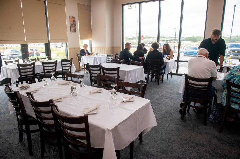 People enjoy dining out at Mangiamo Italian restaurant in Gulfport. Revenue at Coast restaurants, shops and casino remains strong during inflation.