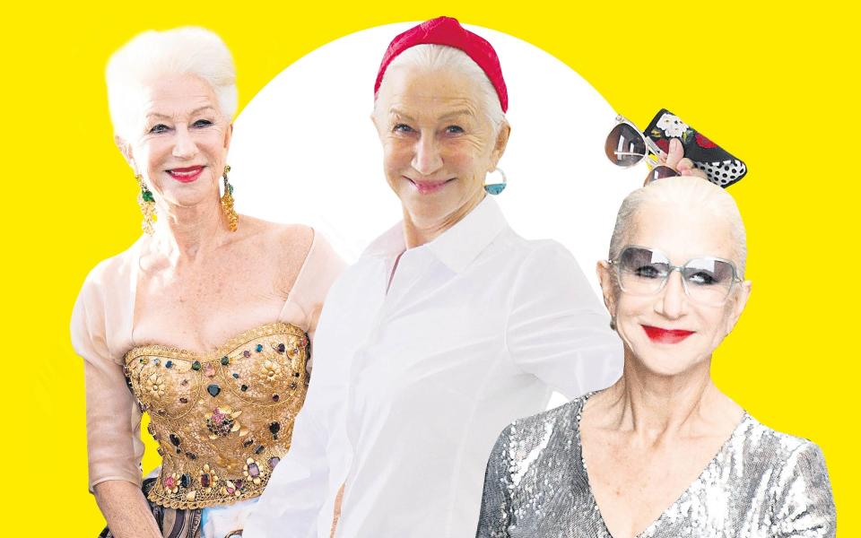 The Dame shows us how to wear silver hair with panache