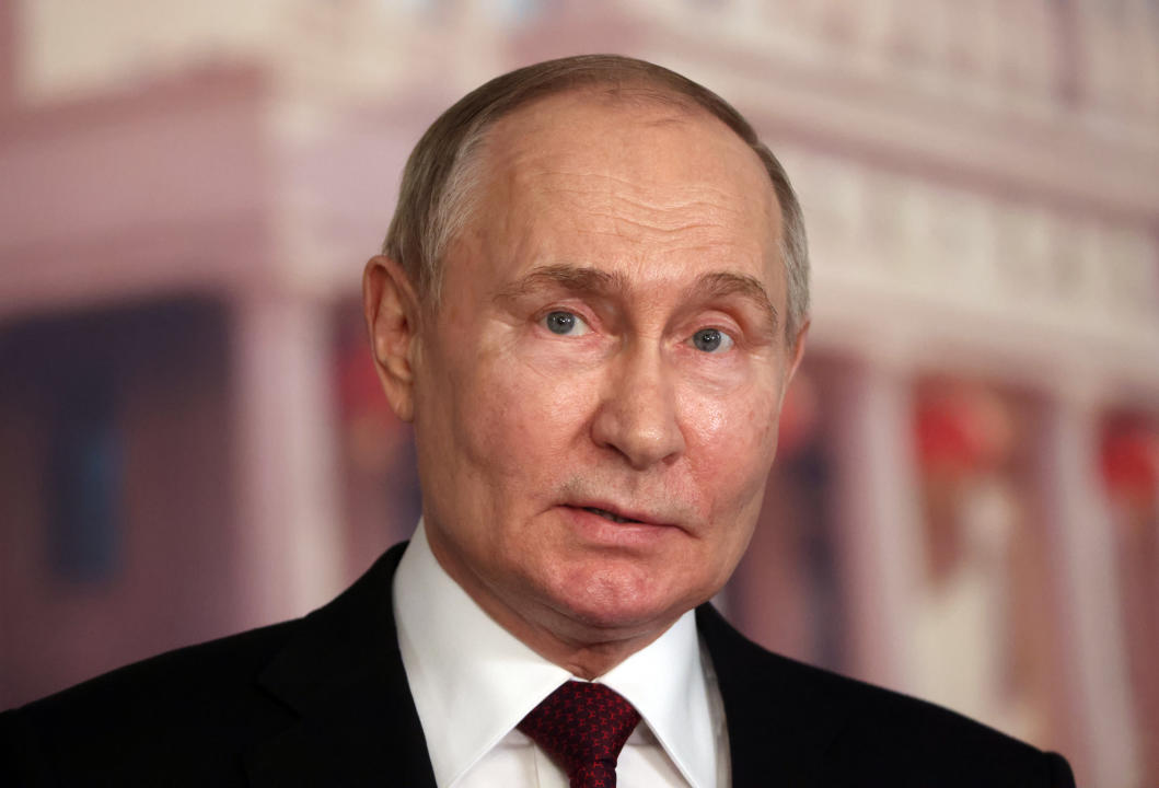 HARBIN, CHINA - MAY 17: (RUSSIA OUT) Russian President Vladimir Putin holds a press conference at the Harbin Institute of Technology, May 17, 2024, in Harbin, China. Russian President Putin is having a two-day visit to China. (Photo by Contributor/Getty Images)