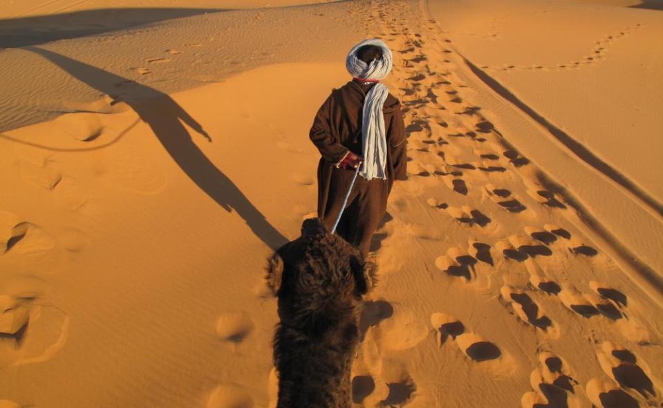 The desert gives up different colours depending on the light.