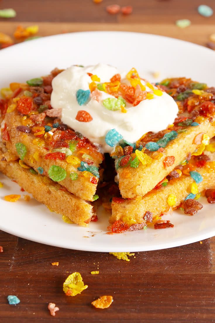 Fruity Pebble French Toast