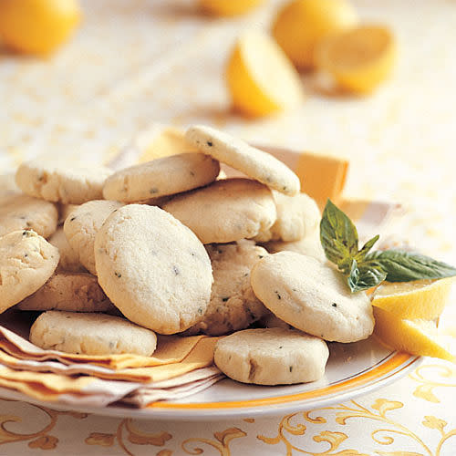 Lemon-Basil Butter Cookies