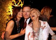 FILE PHOTO - 'Malcolm in the Middle' co-stars Jane Kaczmarek (from L-R), Bryan Cranston and Cloris Leachman pose at the 58th annual Primetime Emmy awards nominees reception for outstanding performing talents in West Hollywood