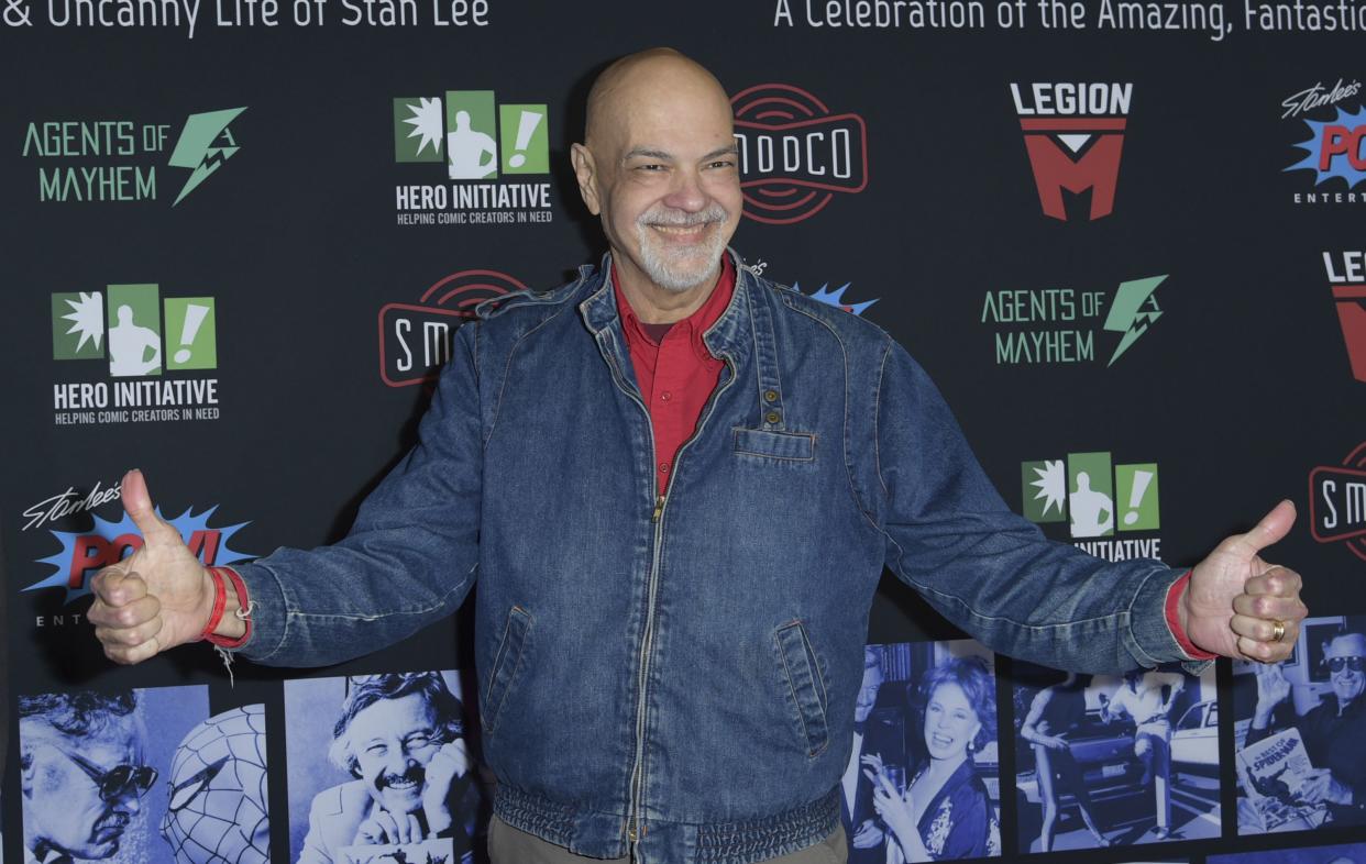 George Perez arrives at Excelsior! A Celebration of the Amazing, Fantastic, Incredible & Uncanny Life of Stan Lee on Jan. 30, 2019 at the TCL Chinese Theatre in Los Angeles. 