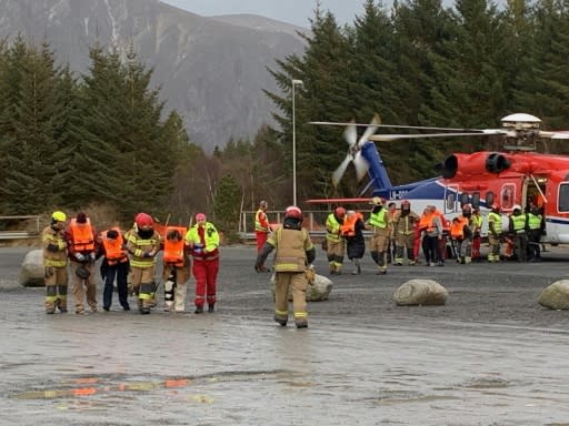 Five helicopters were scrambled to airlift passengers and crew from the Viking Sky