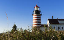 <h3>What to do:</h3> <p>The easternmost town in the United States, Lubec is also a great jumping off point for Quoddy Head State Park, one of Maine’s most photographed sites. In town, explore <a rel="nofollow noopener" href="http://www.monicaschocolates.com/" target="_blank" data-ylk="slk:Monica’s Chocolates;elm:context_link;itc:0;sec:content-canvas" class="link ">Monica’s Chocolates</a> for something sweet and the <a rel="nofollow noopener" href="https://www.facebook.com/Lubec-Brewing-Company-1406990739591377/" target="_blank" data-ylk="slk:Lubec Brewing Company;elm:context_link;itc:0;sec:content-canvas" class="link ">Lubec Brewing Company</a> for something cold. Explore the coast on a whale watching tour, and try the <a rel="nofollow noopener" href="http://lubeclandmarks.org/" target="_blank" data-ylk="slk:McCurdy Smokehouse Museum;elm:context_link;itc:0;sec:content-canvas" class="link ">McCurdy Smokehouse Museum</a> for something more quirky.</p> <h3>Where to stay:</h3> <p><a rel="nofollow noopener" href="http://www.peacockhouse.com/" target="_blank" data-ylk="slk:Peacock House Bed & Breakfast;elm:context_link;itc:0;sec:content-canvas" class="link ">Peacock House Bed & Breakfast</a> is located in an 1860 house built by a British sea captain for his bride, and is as charming its origin story.</p>