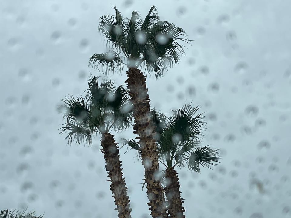 San Bernardino County officials late Sunday declared a state of emergency in anticipation of extreme rain and snow expected that night through Wednesday.