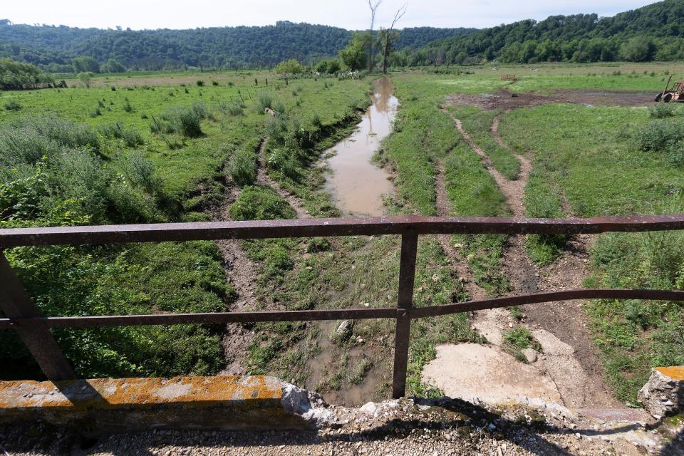 An intermittent stream that flows into the nearby Kickapoo River has been the site of water testing in Crawford County near Wauzeka. The results of the testing will establish a baseline for changes to water quality if an area hog farmer starts a second concentrated animal feedlot operation.