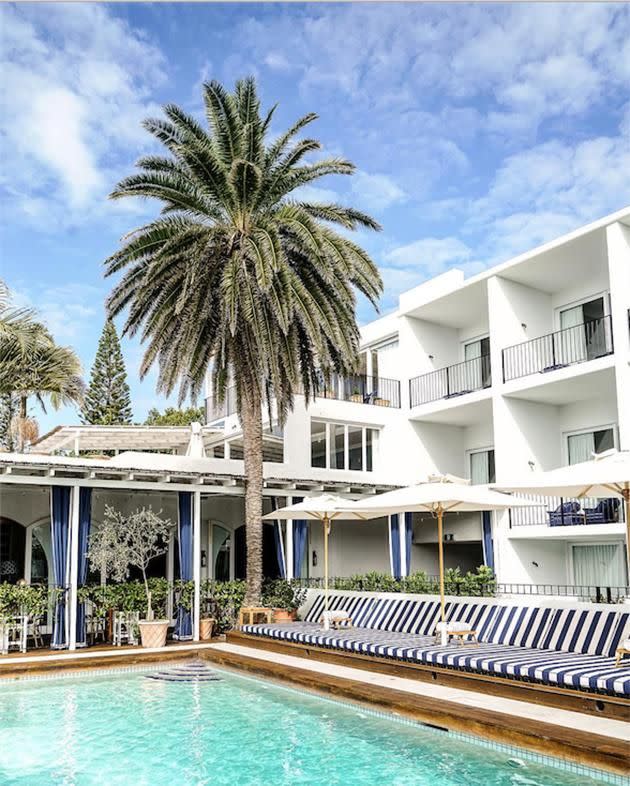 Halcyon House, a boutique hotel at Cabarita Beach in northern NSW, has been voted the world’s best by Mr & Mrs Smith. Photo: Instagram/_halcyonhouse