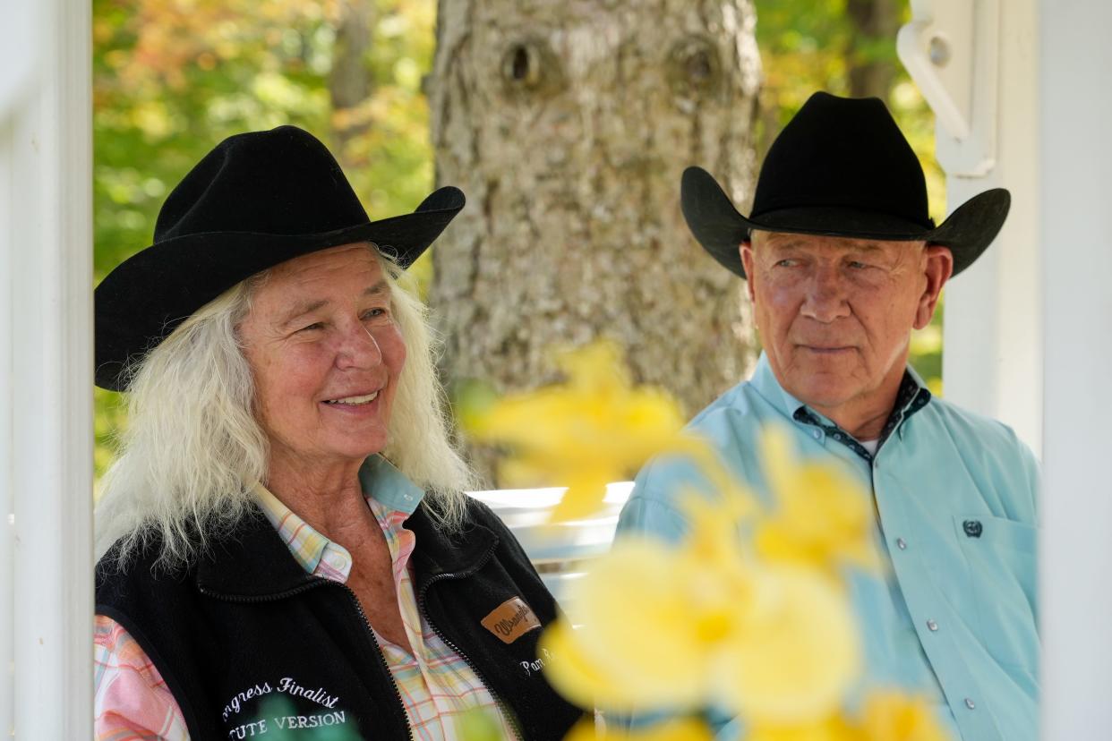 Pam Robinson and John Lyons have traveled the country together showing horses.