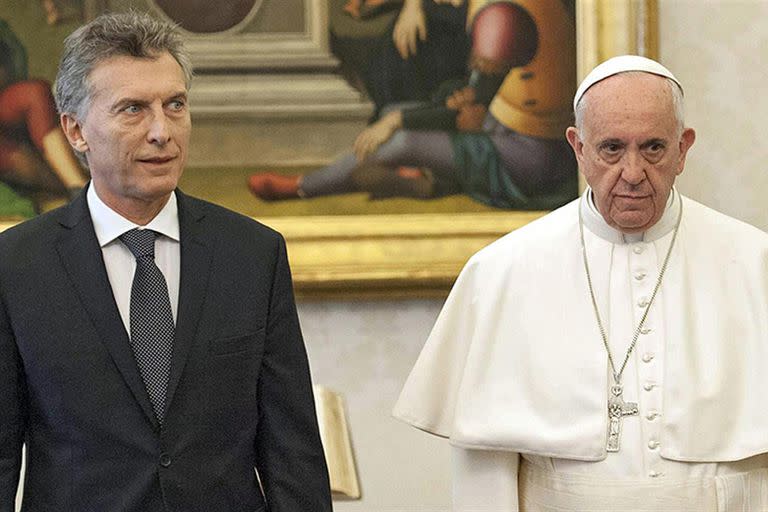 Mauricio Macri y el Papa Francisco, en febrero de 2016