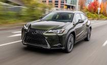 <p>The <a href="https://www.caranddriver.com/lexus/ux" rel="nofollow noopener" target="_blank" data-ylk="slk:Lexus UX;elm:context_link;itc:0;sec:content-canvas" class="link ">Lexus UX</a> is a little bit of everything. It shares its underpinnings with the <a href="https://www.caranddriver.com/toyota/c-hr" rel="nofollow noopener" target="_blank" data-ylk="slk:Toyota C-HR;elm:context_link;itc:0;sec:content-canvas" class="link ">Toyota C-HR</a> and uses a powertrain from the <a href="https://www.caranddriver.com/toyota/corolla" rel="nofollow noopener" target="_blank" data-ylk="slk:Corolla;elm:context_link;itc:0;sec:content-canvas" class="link ">Corolla</a> hatchback. But its plastic cladding, all-wheel drive, and hybrid drivetrain make it more than just a Toyota with LED lights and leather seats. UX200 models use a 169-hp turbocharged inline-four with a CVT and are front-wheel-drive-only. The hybrid UX250h has 181 horsepower and all-wheel drive. We'd suggest the UX250h F Sport because of the fuel economy bump, all-wheel drive, and because the F Sport version has a sport-tuned suspension and better seats. Every UX comes with a 10.3-inch infotainment touchscreen with navigation and wireless charging, but it still uses that funky touchpad controller that makes moving about the menus a chore. Although it's not the most spacious, the hybrid UX does offer the highest EPA-estimated fuel economy in the segment with a combined 42 mpg. </p><ul><li>Base price: $34,025</li><li>EPA Fuel Economy combined/city/highway: 32/29/37 (FWD) 42/43/41 (FWD Hybrid) mpg</li><li>Rear cargo space: 17 cubic feet</li></ul><p><a class="link " href="https://www.caranddriver.com/lexus/ux/specs" rel="nofollow noopener" target="_blank" data-ylk="slk:MORE UX SPECS;elm:context_link;itc:0;sec:content-canvas">MORE UX SPECS</a></p>