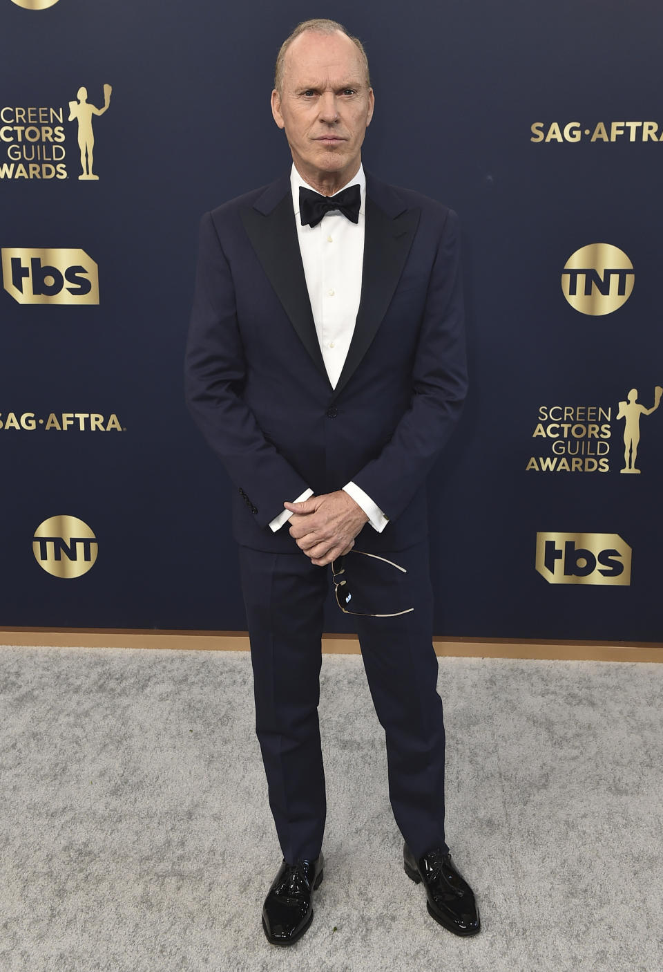 FILE - Michael Keaton arrives at the 28th annual Screen Actors Guild Awards on Sunday, Feb. 27, 2022, in Santa Monica, Calif. Keaton turns 72 on Sept. 5. (Photo by Jordan Strauss/Invision/AP, File)