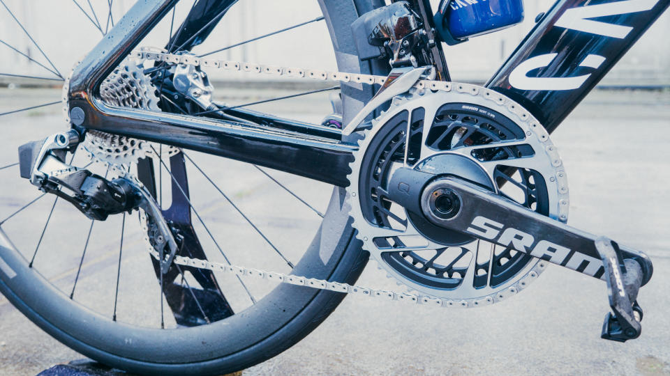 Van Vleuten's world champions bike's Sram drivetrain