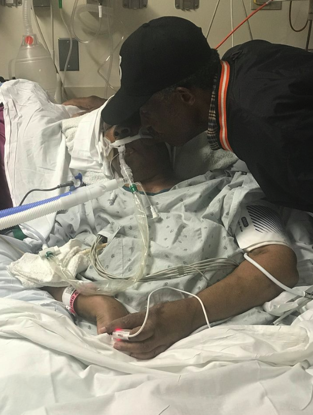 black man in hospital