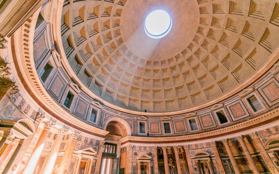 'The great coffered dome – as high as it is wide – still arches over the interior to extraordinary effect'