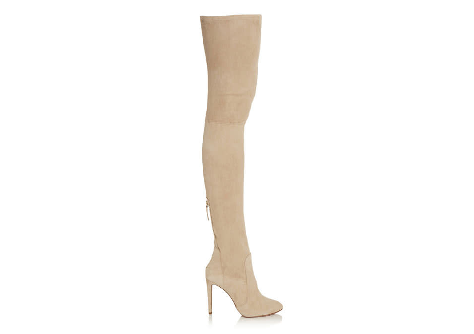 Aquazzura’s suede thigh-high boots are as sexy as they come.