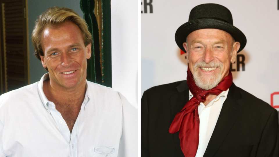 Corbin Bernsen from 'L.A. Law.' Left: 1985; Right: 2023