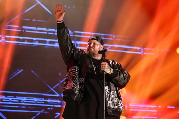 Jelly Roll performing at the 2024 CMA Music festival in Nashville. - Credit: Terry Wyatt/WireImage