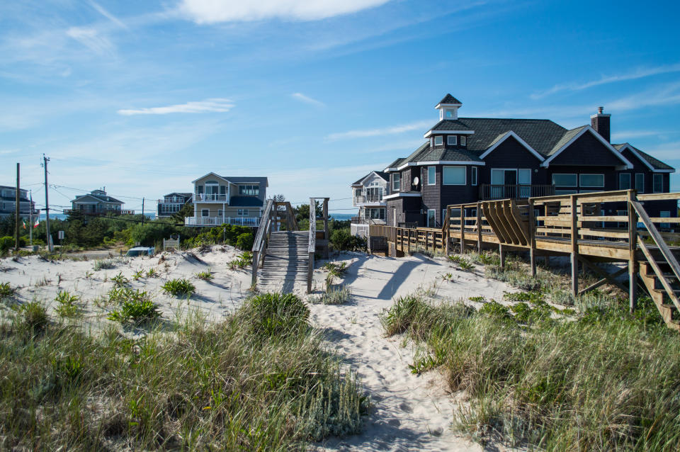 A summery day out at a beach in the Hamptons.