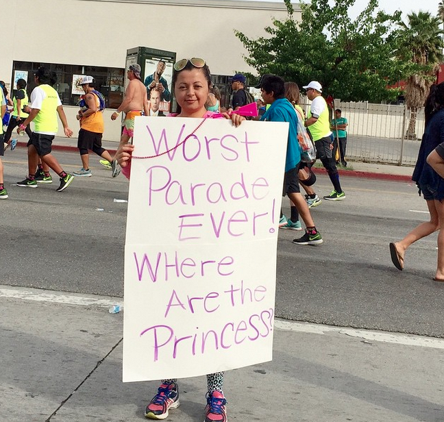 “Worst parade ever! Where are the princess?”