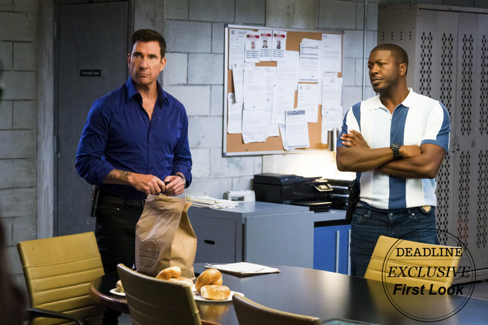 (L-R): Dylan McDermott as Supervisory Special Agent Remy Scott and Edwin Hodge as Special Agent Ray Cannon. - Credit: Mark Schafer/CBS