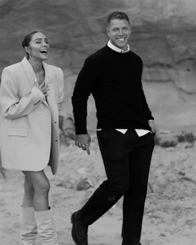 Olivia Culpo y Christian McCaffrey