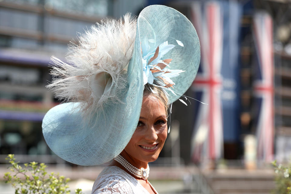 <p>Samantha Gibbs, from Ascot, during day two of Royal Ascot at Ascot Racecourse on June 21, 2017. (Jonathan Brady/PA Images via Getty Images) </p>